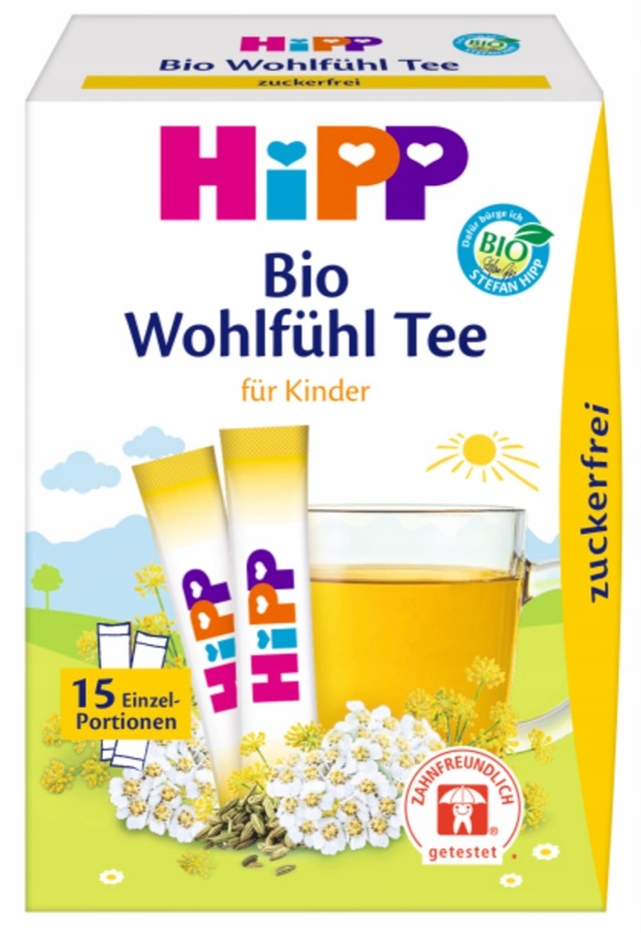 Hipp herbatka dla niemowląt na dobre trawienie DE