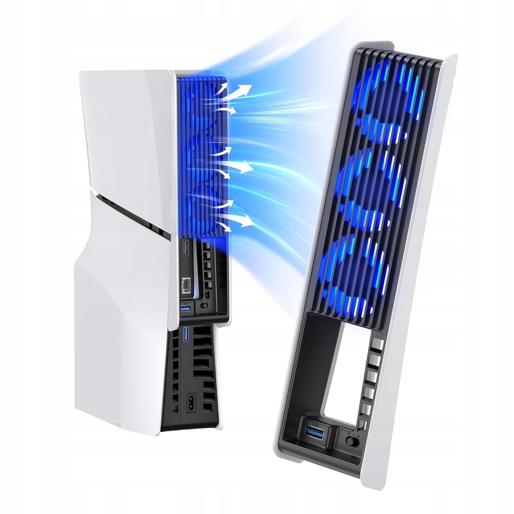 Wentylator chłodzący do PS5 Slim KIWIHOME z 3 wentylatorami A39