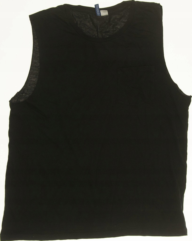1-1165 CZARNY BAWEŁMIANY PODKOSZULEK H&M L