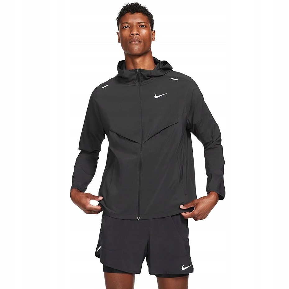 Kurtka męska Nike Nk Repel UV Windrunner JKT czarn