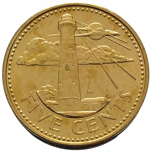 64765. Barbados, 5 centów, 2000r.