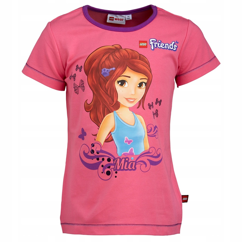 T-Shirt LEGO Friends Tasja 310 różowy r.152