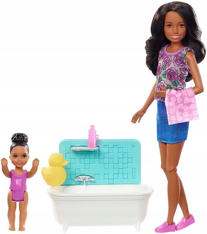 Barbie Klub Opiekunek Kąpiel W Wannie FXH06 Mattel