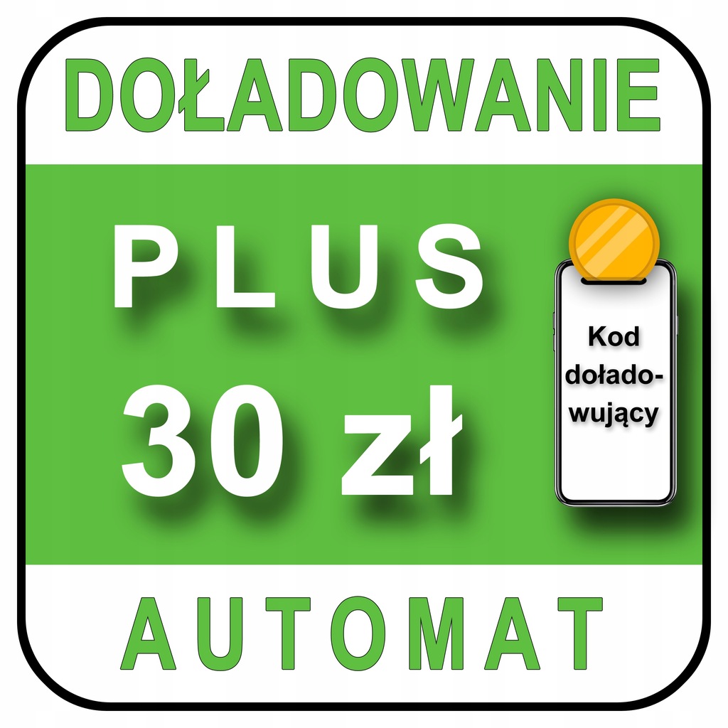 Doładowanie PLUS 30 zł