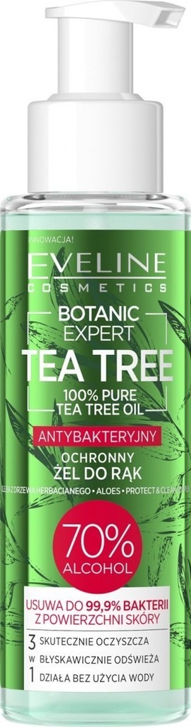 - EVELINE*BOTANIC TEA TREE Żel ochr.d/rąk 100ml do