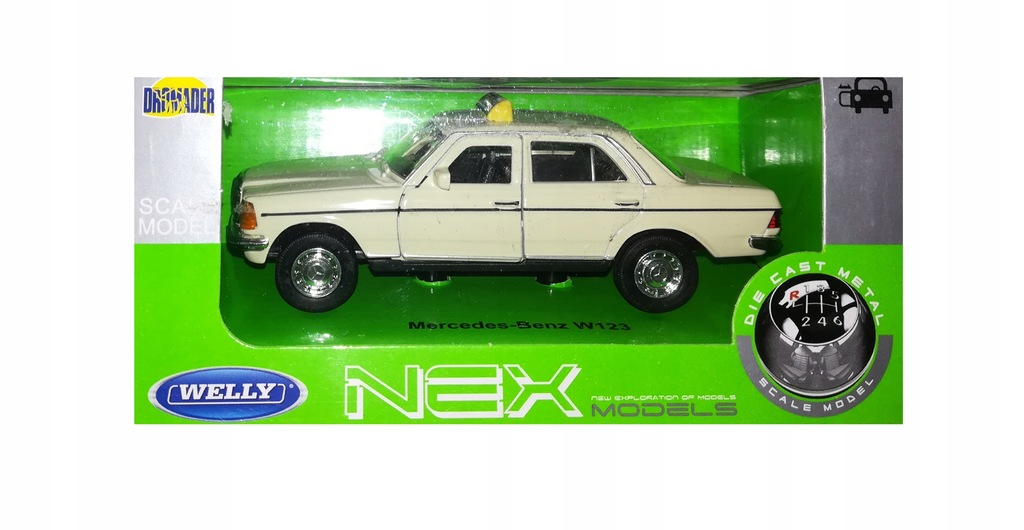 Mercedes Benz W123 MODEL AUTO FIGURKA 1:34 PRL