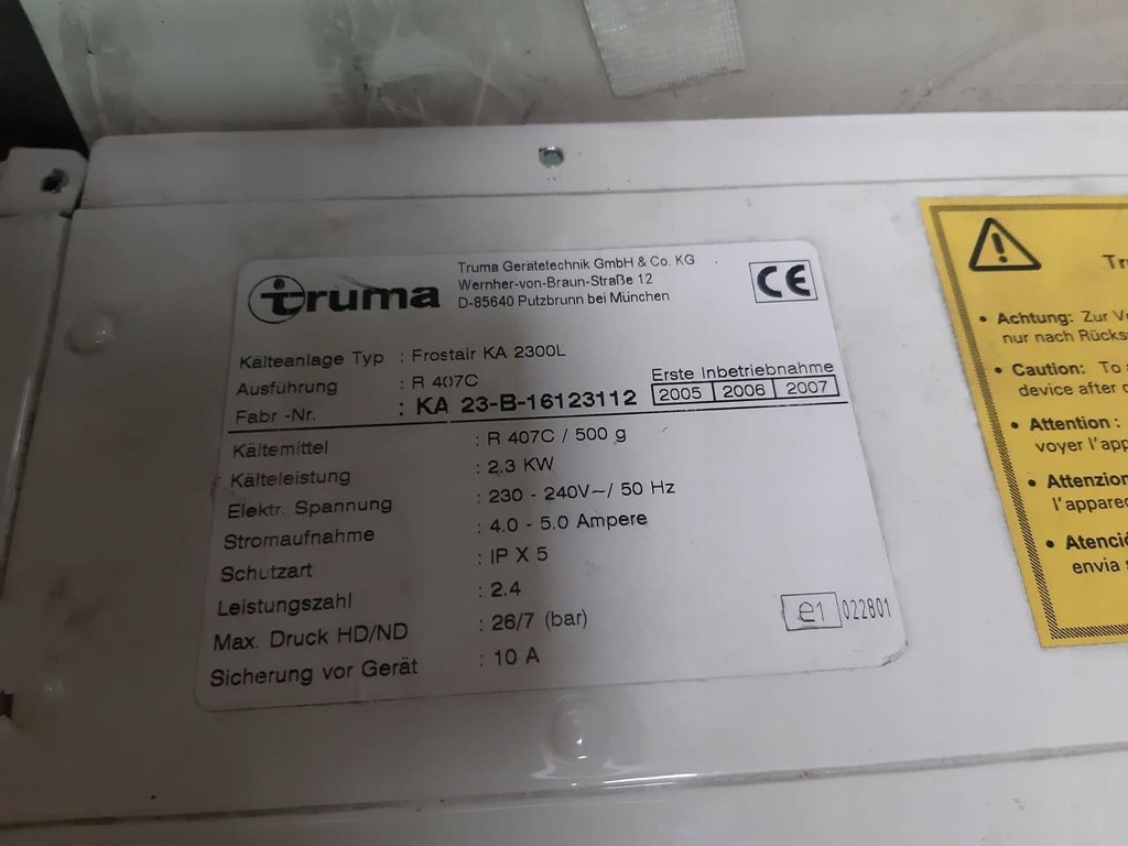 Klimatyzacja podłogowa Truma Frostair 2300