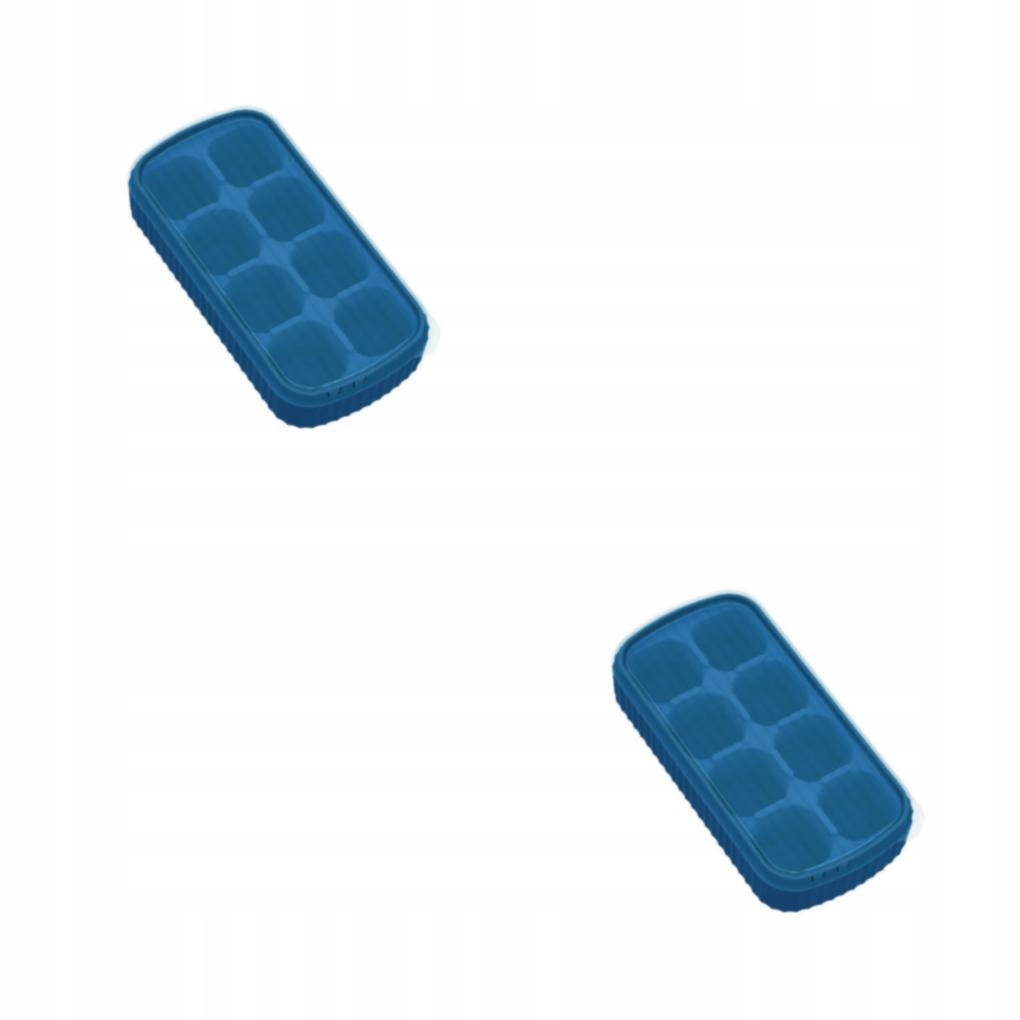 1/2/3/5 Silikonowa taca na kostki lodu 8 kratek