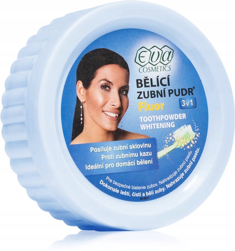 Eva Fluor puder wybielający do zębów 3 w 1 30 g