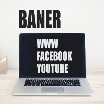 BANER REKLAMOWY WWW facebook YouTube sklep