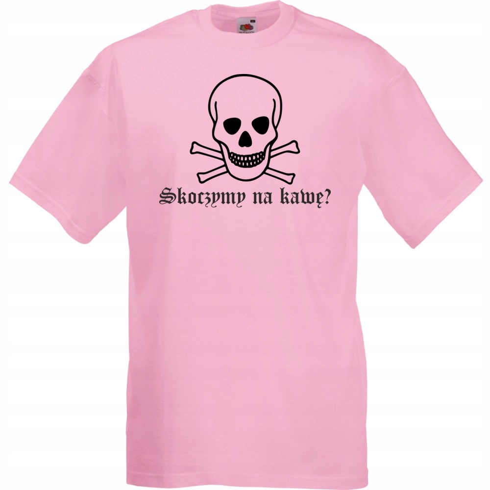 Koszulka z nadrukiem zabawna na prezent XXL różowa