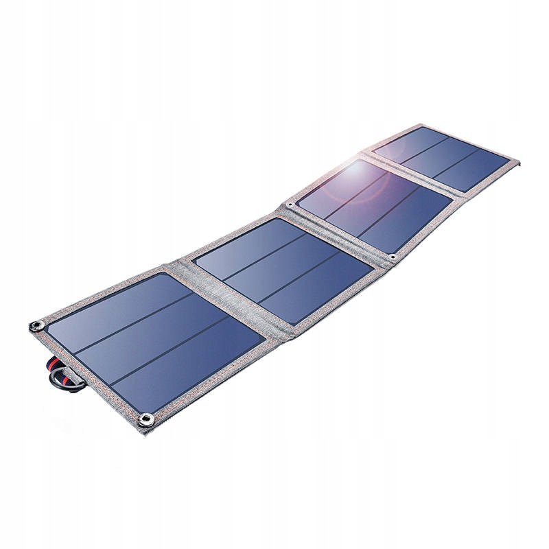 Składana ładowarka solarna Choetech SC004 14W, 1xUSB (szara)