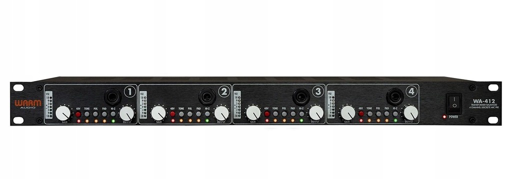 Warm Audio WA-412 - 4-kanałowy Preamp Mikrofonowy