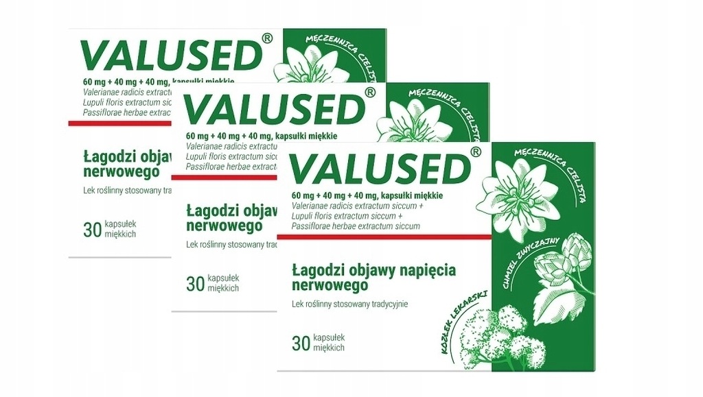 3x Valused, 30 kapsułek, Hasco-Lek (90 kapsułek)