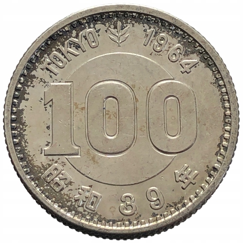 49281. Japonia - 100 jenów - 1964 r, Ag, okolicznościowa