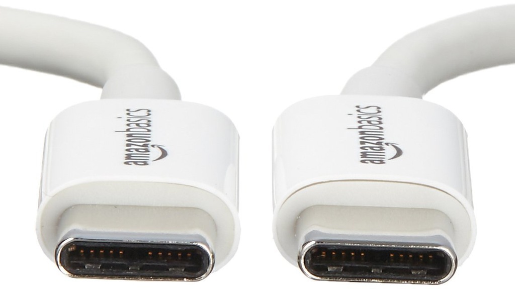 AmazonBasics L6LUC026-CS-R kabel USB 1,8 m USB C Męska Biały