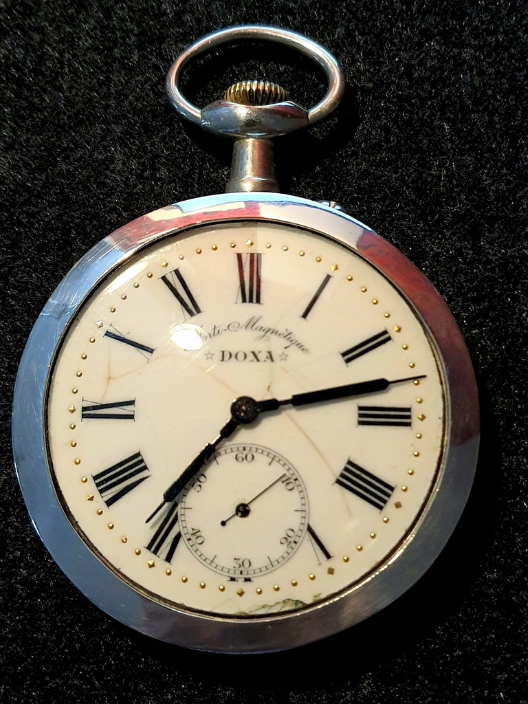 Ogromny zegarek kieszonkowy DOXA z 1906 r