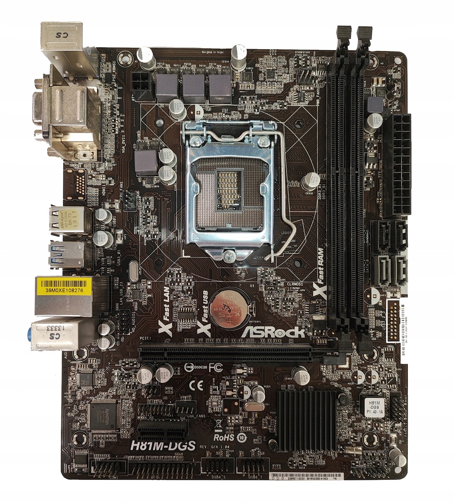 Płyta główna AsRock H81M DGS, s. 1150, mATX