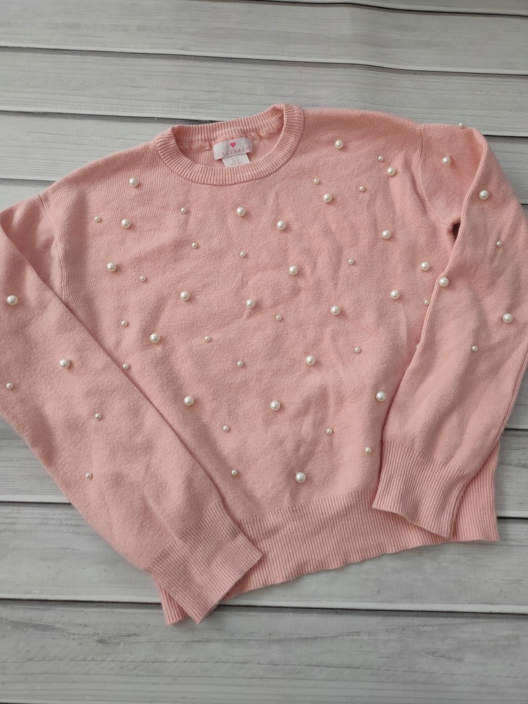 Lulurain Sweterek perełki dla dziewczynki r. 140