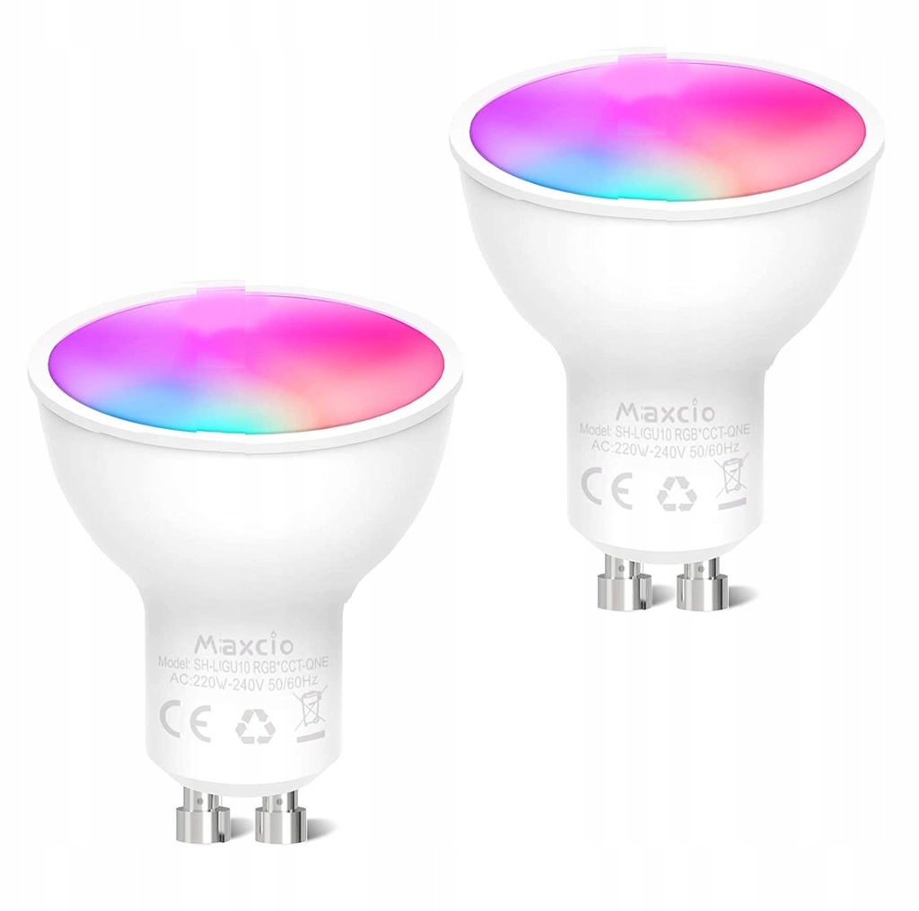 ŻARÓWKI LED INTELIGENTNE GU10 STEROWANE APLIKACJĄ