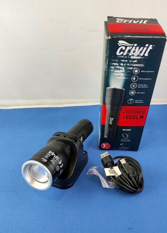 LATARKA CRIVIT LED TORCH 1000LM