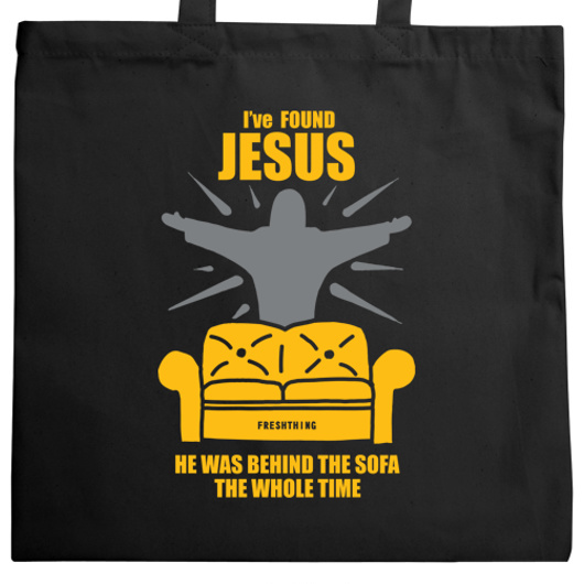 Found Jesus Behind The Sofa Jesus Torba Na Zakupy 7194192186