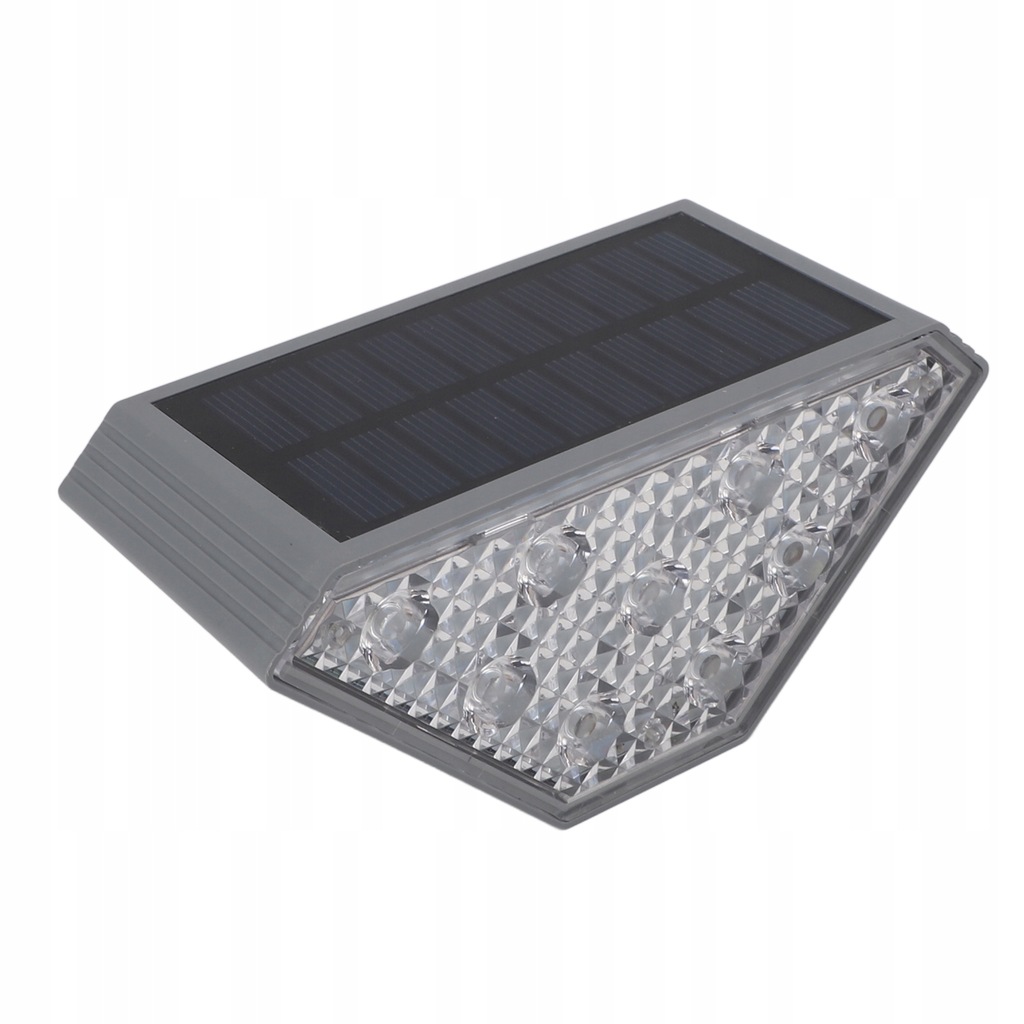 Solarna lampa schodowa Przycisk ciepłego światła