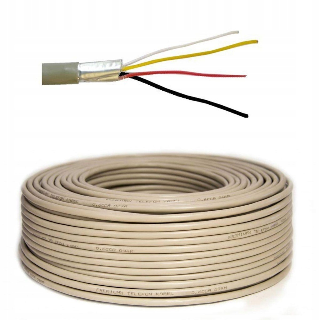 Telefonkabel 2 x 2 x 0,6 mm J-Y(ST) Y 100 m kabel
