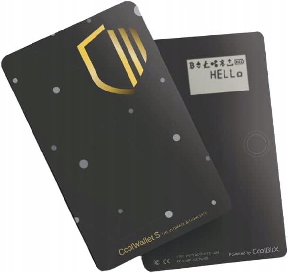 Coolwallet S portfel na kryptowaluty Bluetooth Bitcoin, ETH P10C165