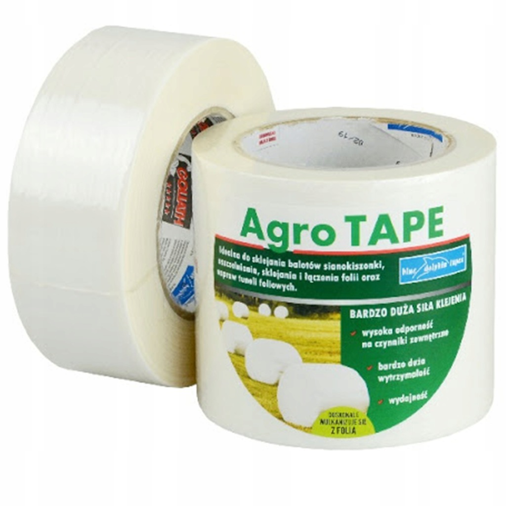 AGROTAPE taśma naprawcza do bel i pryzm100mmx25mb