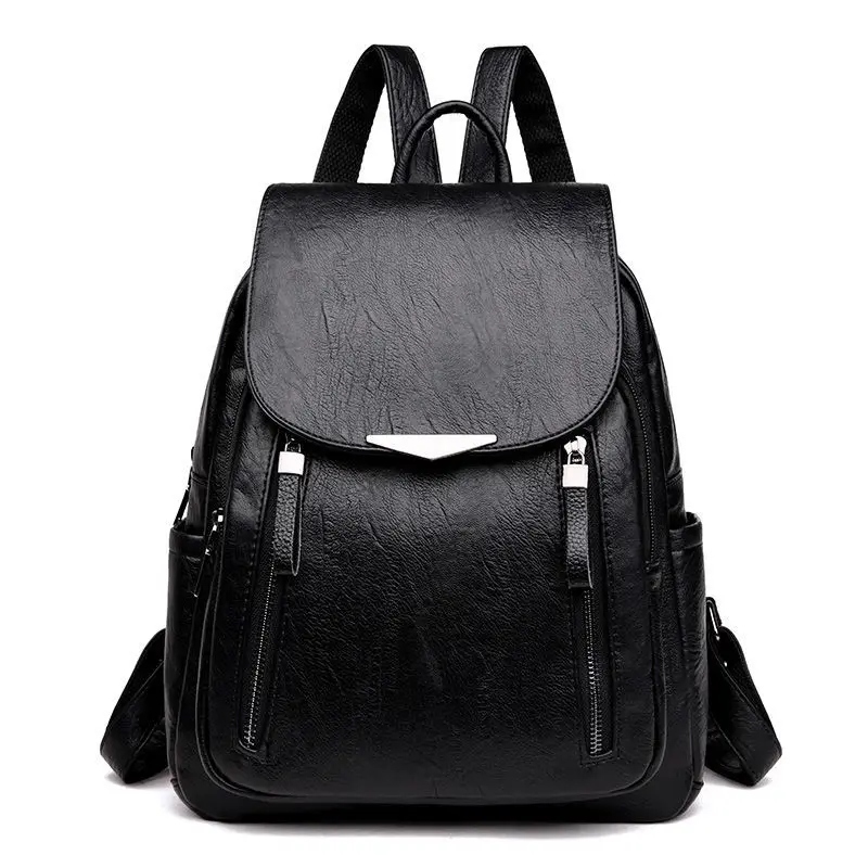 Women's Backpack Travel Large Backpack PU Leather Handbag Schoolbag For
