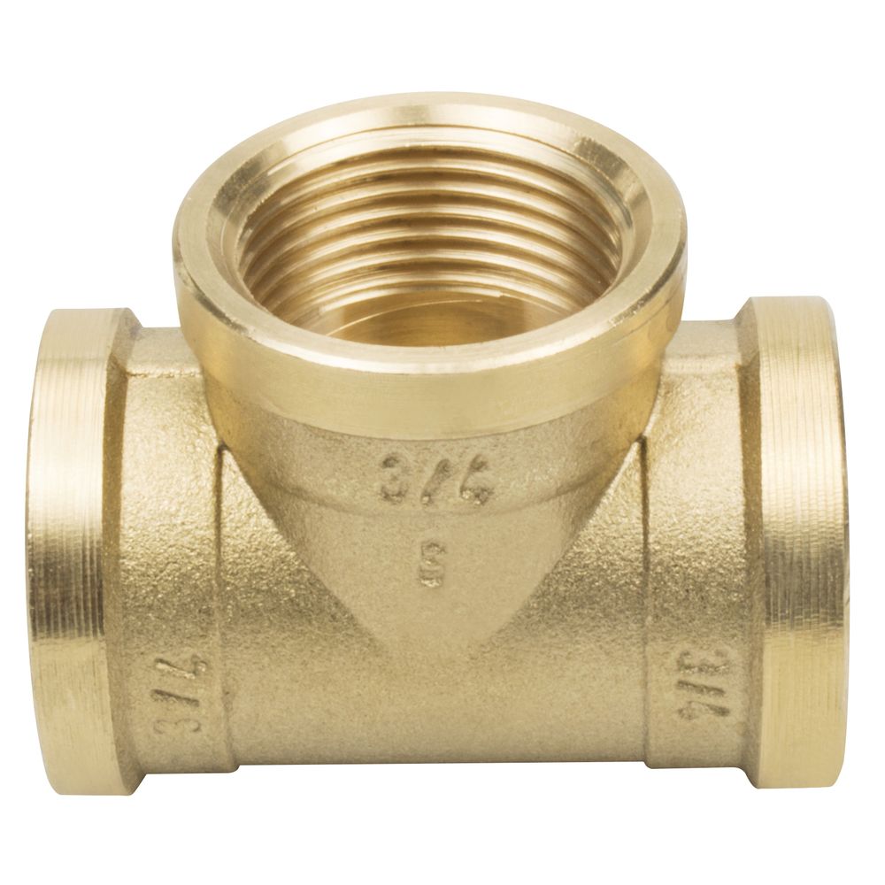 Rozgałęźnik rur 3/4x3/4x3/4 mosiężny C.O. mocny GW 7264158872