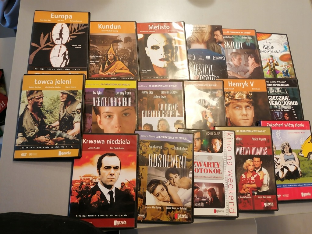 Filmy na DVD nowe 17 szt. gazeta wyborcza kolekcje