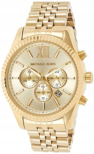 ZEGAREK MĘSKI MICHAEL KORS MK8281 ANALOGOWY ZŁOTY