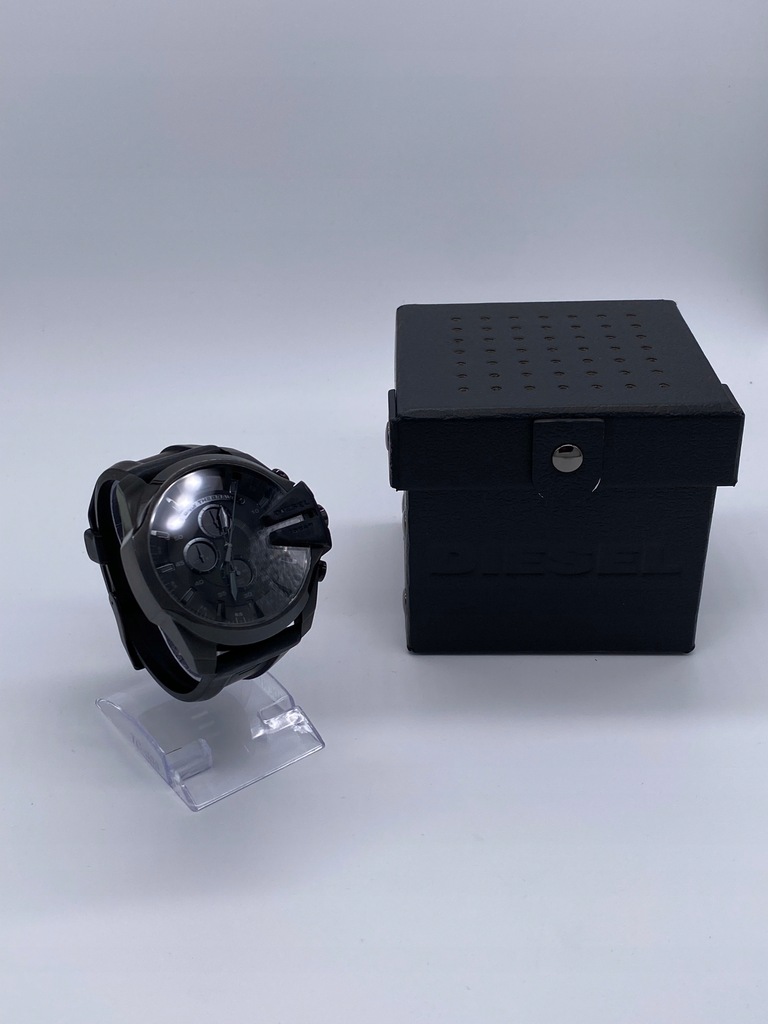 Zegarek męski Diesel Chief DZ4378 duży czarny Sportowy gumowy pasek