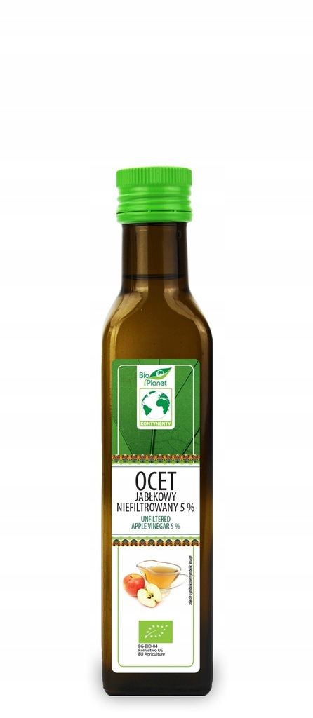 OCET JABŁKOWY 5 % NIEFILTROWANY BIO 250 ml - BIO