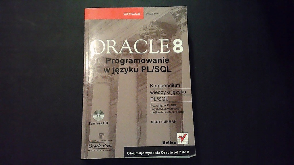 ORACLE 8 PROGRAMOWANIE W JĘZYKU PL/SQL kompendium