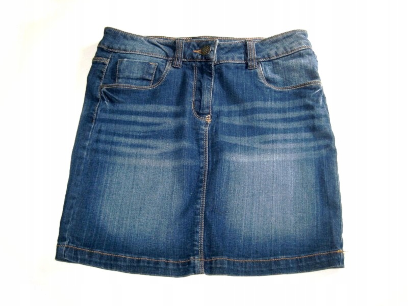 DENIM spódniczka mini jeansowa klasyczna 158/164