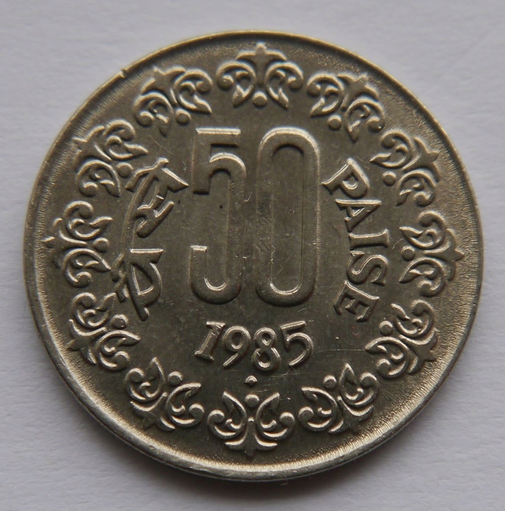 Y76 INDIE 50 PAISE 1985