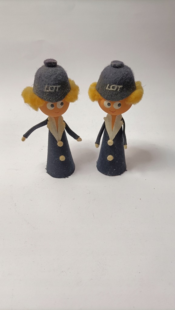Dwie kolekcjonerskie figurki LOT z czasów PRL Cepelia komplet unikat