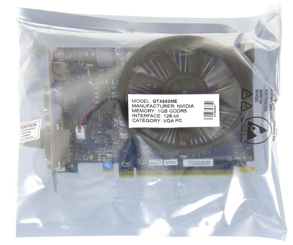 KARTA GRAFICZNA GeForce GTX650ME 1GB DDR5 HDMI DVI 7387749418