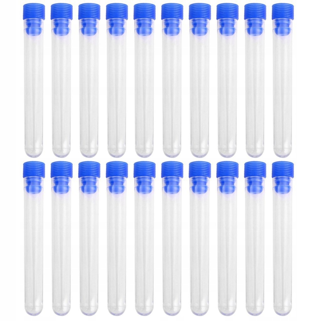 LAB TUBES TUBE TOPS TEST TUBES 20 PCS