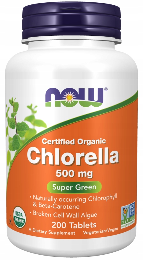 NOW FOODS Chlorella 500 mg (200 tabl.)