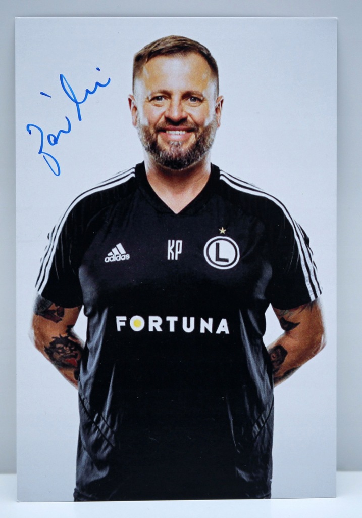 Karta z autografem Konrad Paśniewski Legia