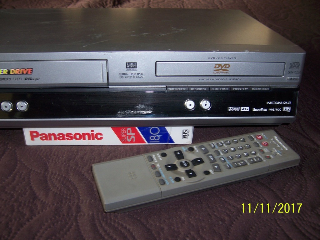 Panasonic Combo DVD-VHS NV-VP 30 - 7041944141 - oficjalne archiwum Allegro
