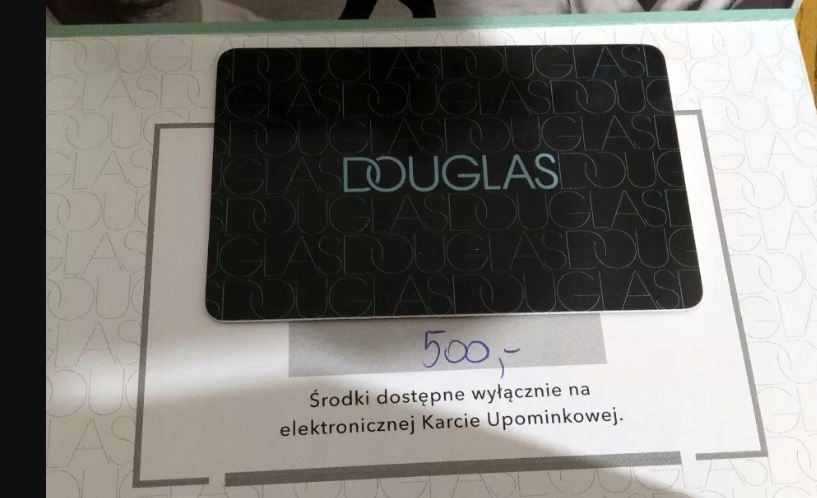 Karta / Bon 500zł Podarunkowa Upominkowa Douglas - 8153186506 - oficjalne Allegro