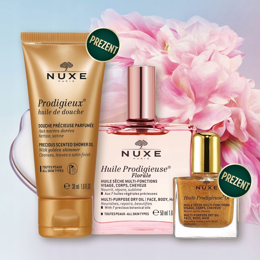 Купить Набор NUXE FLORALE + Масло с частицами золота: отзывы, фото, характеристики в интерне-магазине Aredi.ru