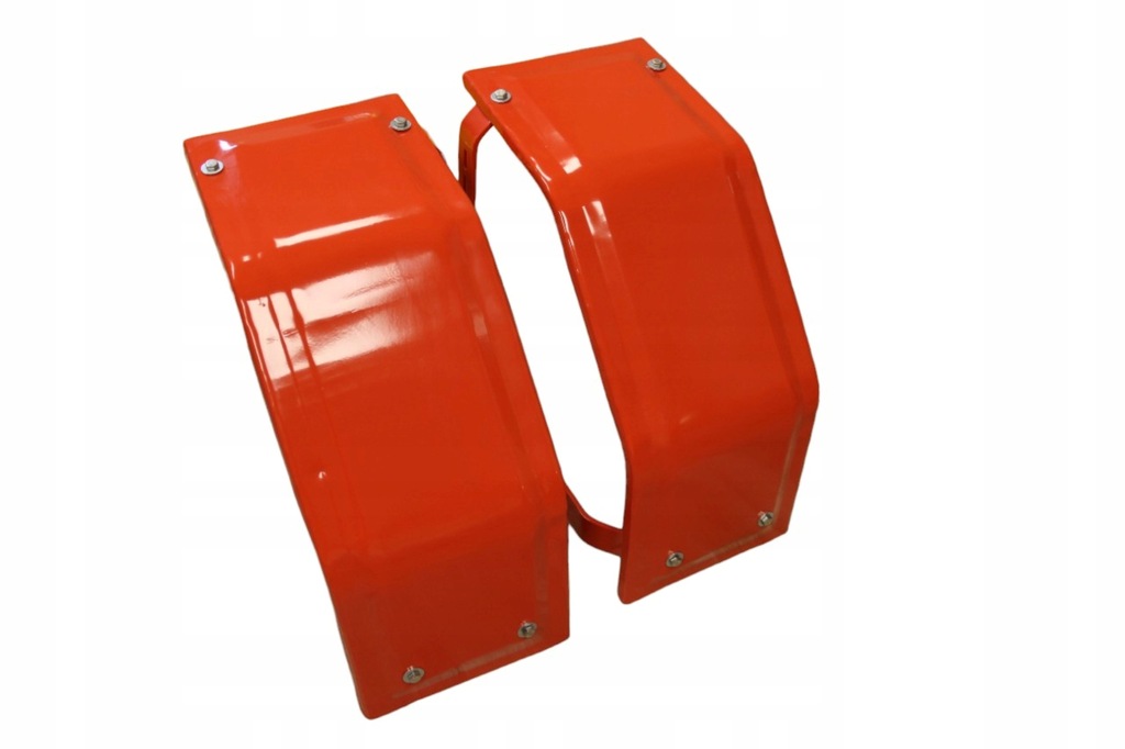 Błotniki przednie metalowe C-330 C-360 koła balonowe szer 25 cm czerwone