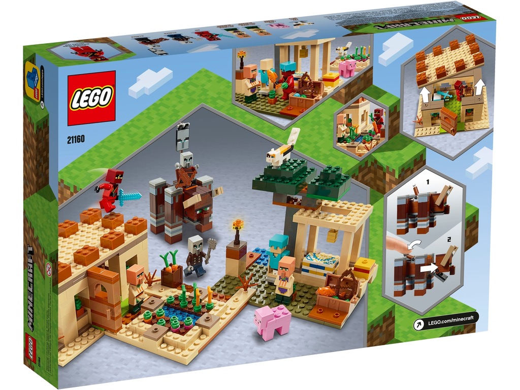 21160 LEGO Minecraft Najazd Złosadników Figurka GOLEMA+ KATALOG LEGO GRATIS