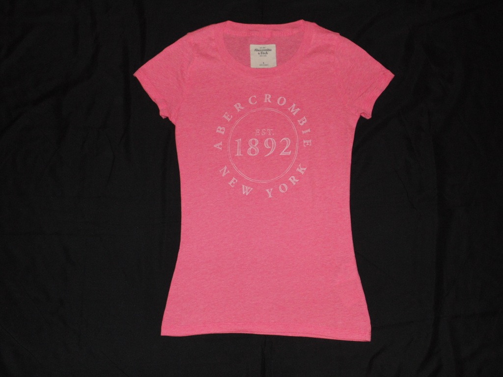 Koszulka Abercrombie S Hollister NEON PINK IDEALNA